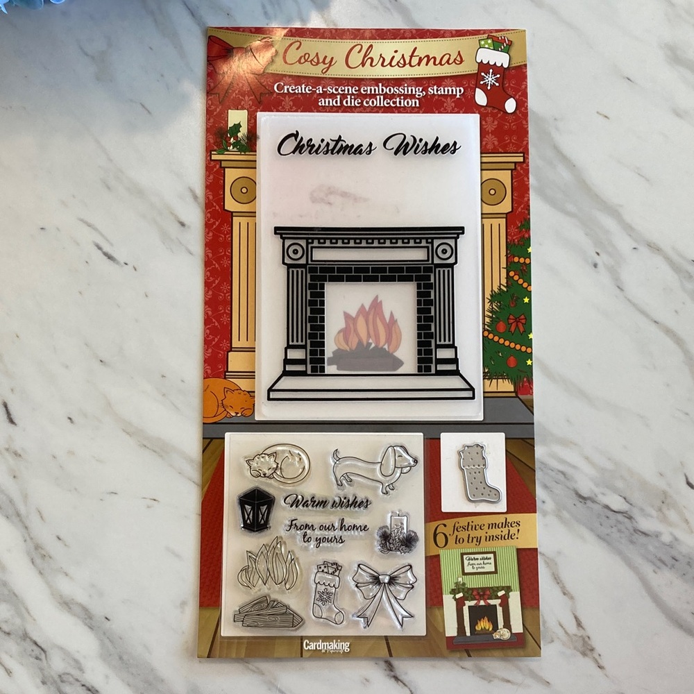Cardmaking and Papercrafting Cosy Christmas Embossing Folder, Stamps and Die Set